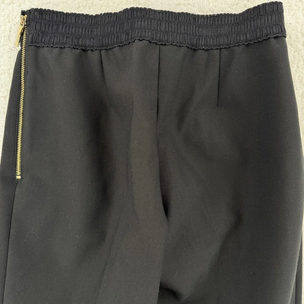 Kate Spade New York Pants‎ Womens 2 Black Elastic Waist Tapered Dress Trouser